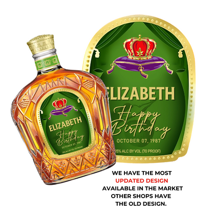 Printable Crown Royal Apple Label editable