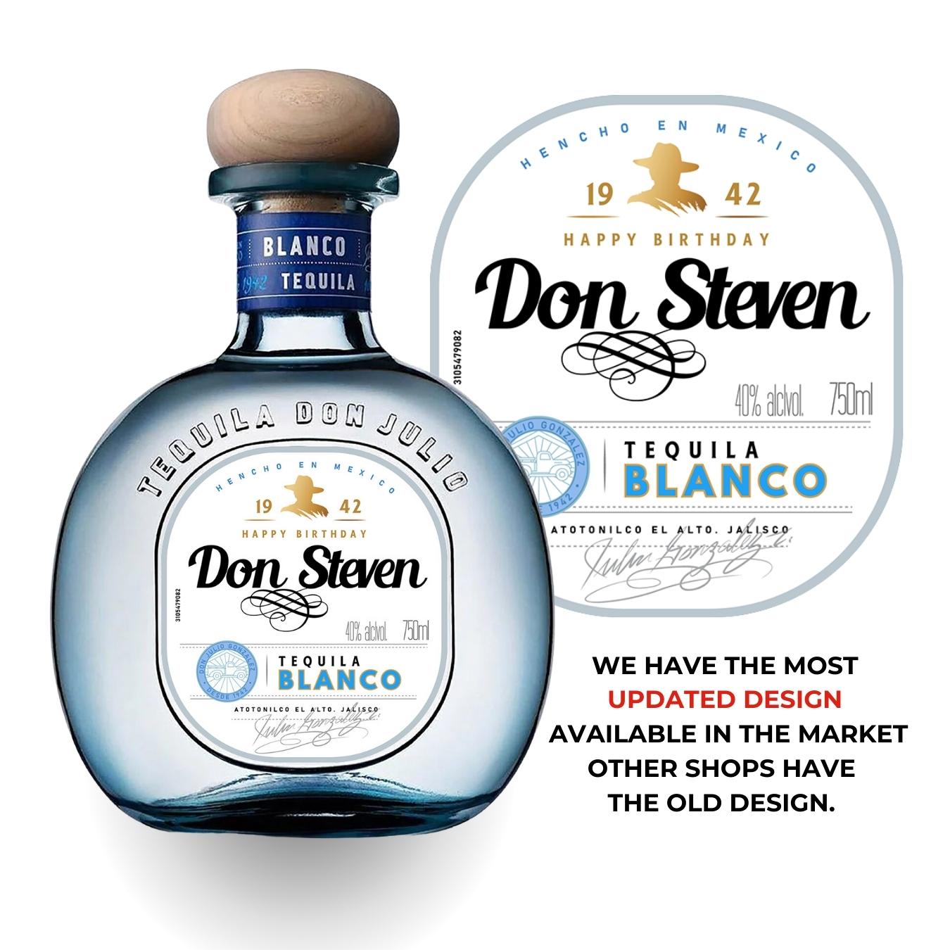 Printable Don Blanco Tequila Label editable