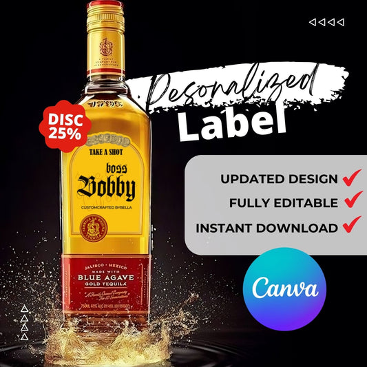 Printable Jose Cuervo Tequila label