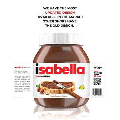 Printable Nutella Chocolate Spread Label