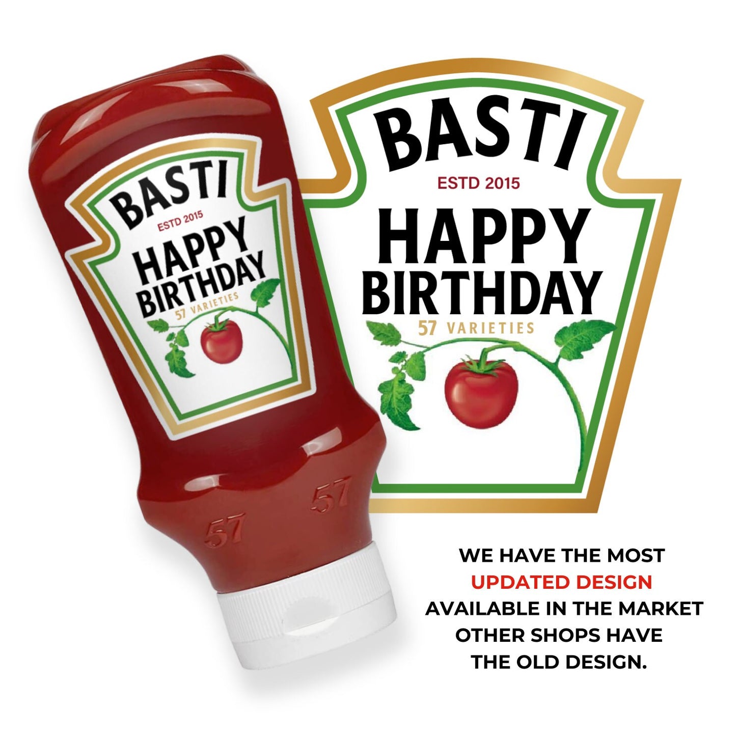 Printable Heinz Tomato Ketchup label editable