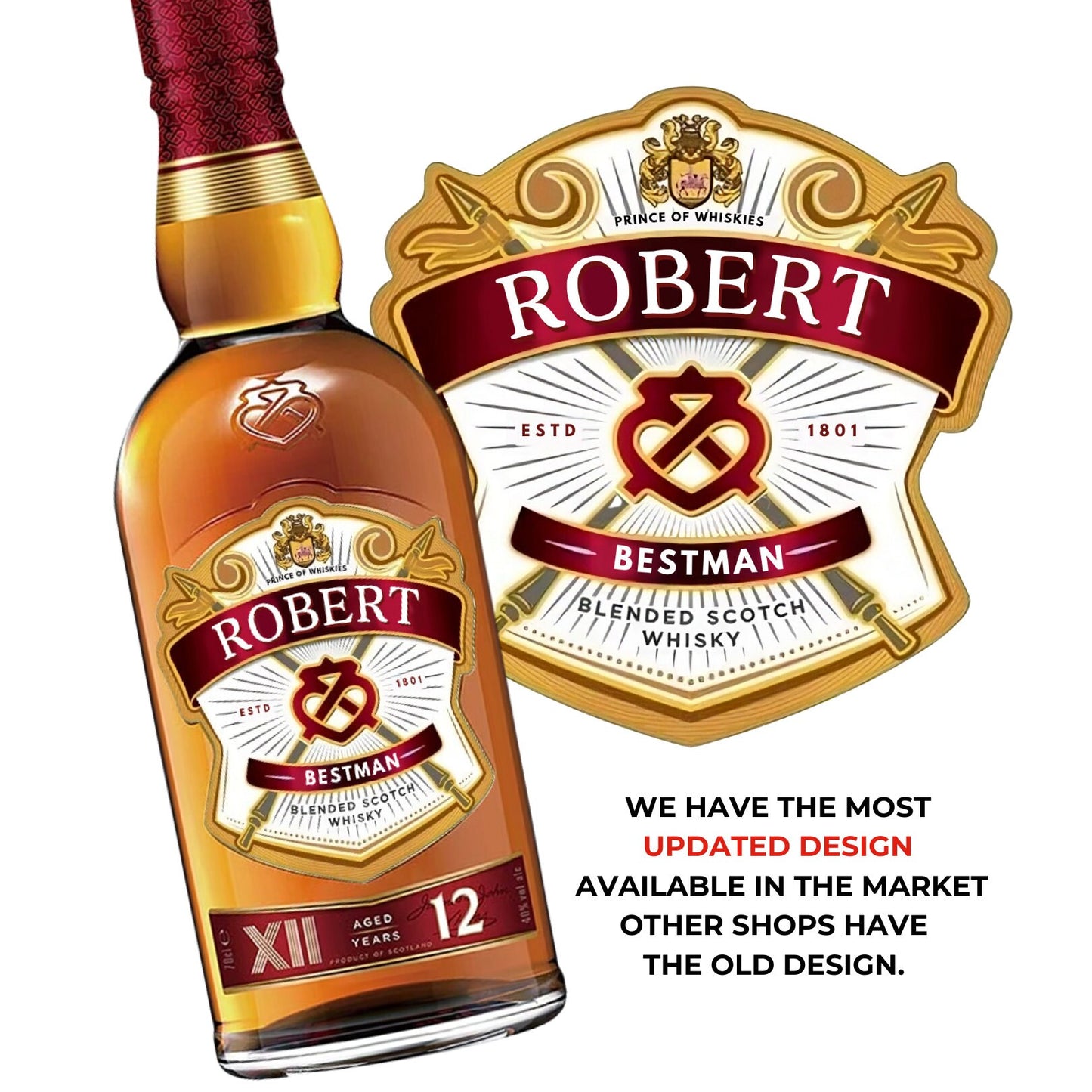 Printable Regal Whiskey 12 labels editable