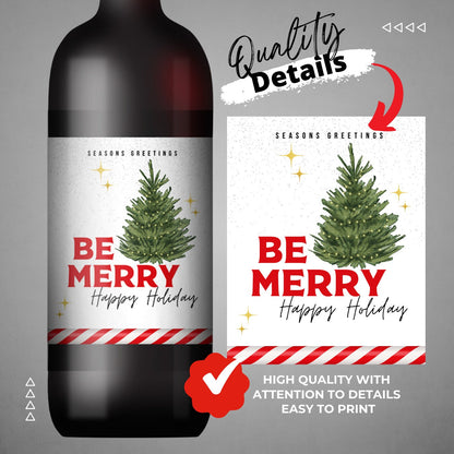 Printable Wine / Whiskey White label 4"x5" Bottle Label editable