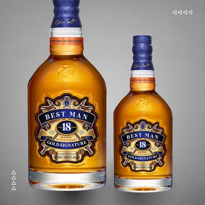 Printable Chivas Regal Whiskey 18 bottle labels editable