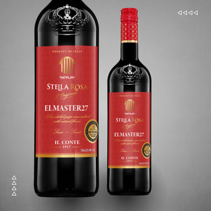 Printable Stella Rosa Red Wine Bottle label editable